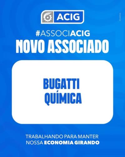 É com grande alegria que damos as boas-vindas à Bugatti Química à nossa associação